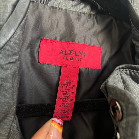 Alfani Men's Charcoal Gray Slim Fit Outerwear Jacket - Picture 5 of 5